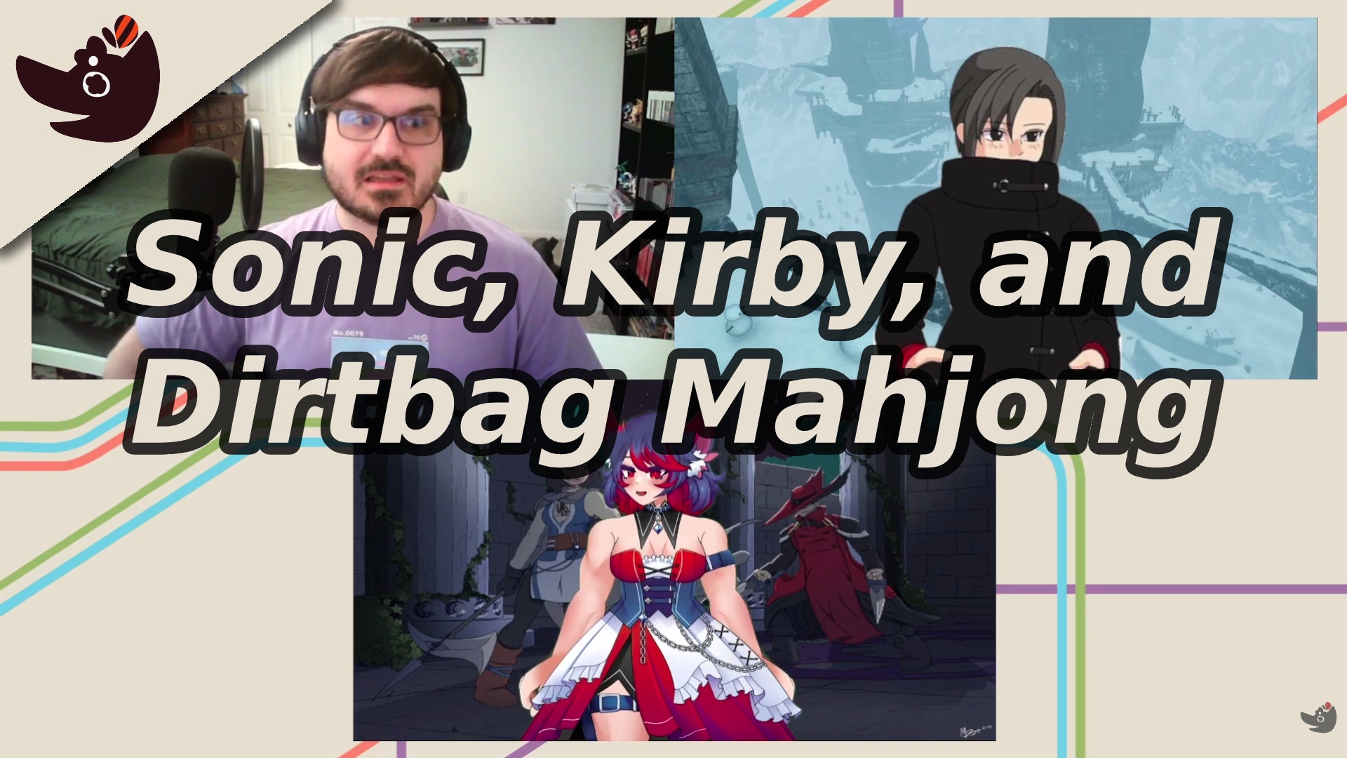 Sonic, Kirby, and Dirtbag Mahjong