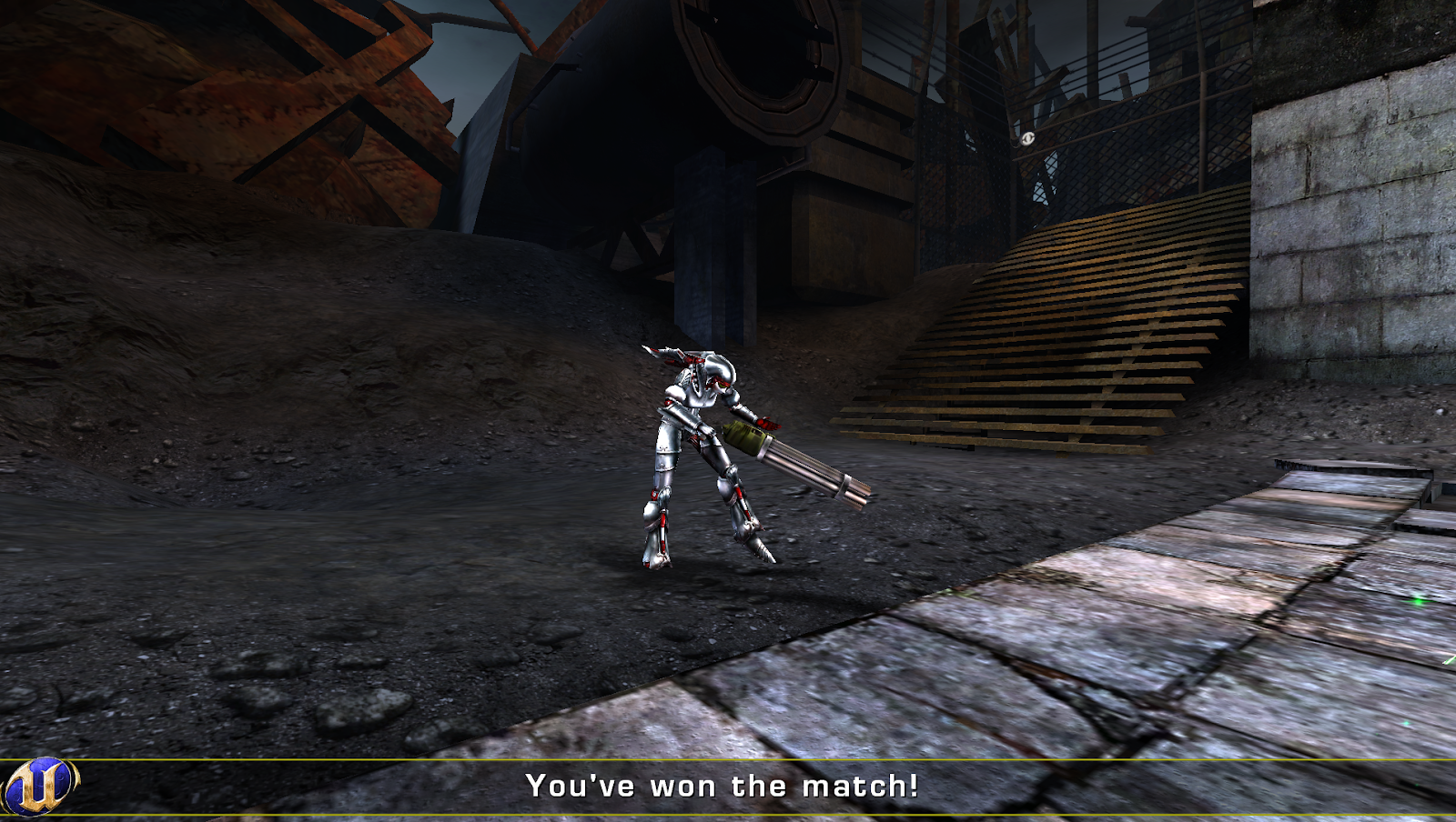The Match Victory Screen from Unreal Tournament 2004